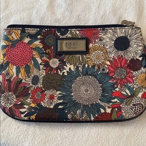 Gigi Hill Floral Zippered Wristlet